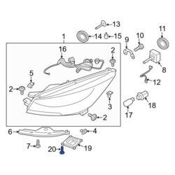 Ford OE W715133S900 – Front High Intensity Discharge (HID) Lighting Ballast Screw