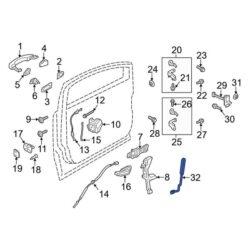 Ford OE CJ5Z14A626AD – Front Left Keyless Entry Keypad