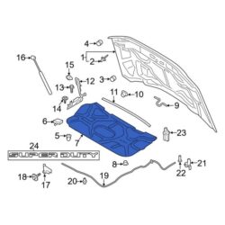 Ford OE HC3Z16738A – Front Hood Insulation Pad