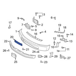 Ford OE LC3Z17K833A – Front Right Outer Bumper Trim