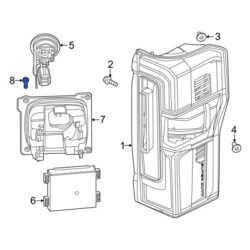 Ford OE W505944S450 – Blind Spot Detection System Warning Sensor Screw