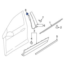 Ford OE W715150S900 – Roof Bow Nut