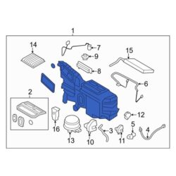 Lincoln OE CT4Z19B555K – HVAC Unit Case Assembly