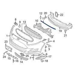 Ford OE D2BZ16B990B – Bumper Seal