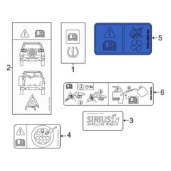 Ford OE AU5Z8653A – Caution Label