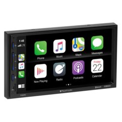 Planet Audio® P70CPA – 6.75″ Touchscreen Display Double DIN Digital Media Receiver with Bluetooth, Android Auto, Apple CarPlay