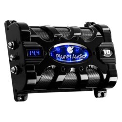 Planet Audio® PC10F – 10.0 Farad Power Capacitor with Display & Status Indicator