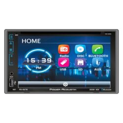 Power Acoustik® PD627B – 6.2″ Touchscreen Display Double DIN Receiver with Bluetooth, Android Auto, Rear Camera Connectivity, Steering Wheel Control