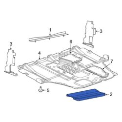 Dodge OE 68381779AA – Lower Radiator Support Splash Shield Seal