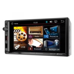 Power Acoustik® PL-700HB – 7″ Touchscreen Display Double DIN Digital Media Receiver with Bluetooth, Android Auto, Rear Camera Connectivity