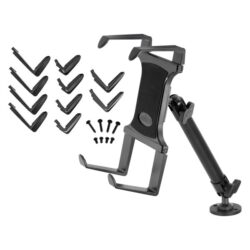 Arkon® PPTAB105 – Drill Base Portable Mobile Printer Mount with 10″ Adjustable Arm for Zebra, Epson, Brother Printers