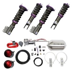 D2 Racing® – RS Series Coilover Kit with Silver Control System