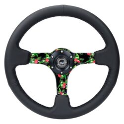 NRG Innovations® – 3-Spoke Forrest Wang Formula Drift Pro Driver Reinforced Steering Wheel