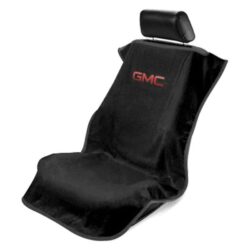 Seat Armour® SA100GMCB – Black Towel Seat Cover with GMC Logo