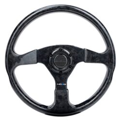 NRG Innovations® – 3-Spoke Forged Carbon Fiber Flat Steering Wheel