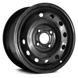 Replace® STLKJ014U45 – 10-Hole Black 15×6 Steel Factory Wheel – Remanufactured