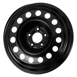 Replace® STLBV018U45 – Black 17×4 Steel Factory Wheel – Remanufactured