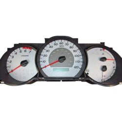 US Speedo® TAC062 – Daytona Edition Gauge Face Kit with Amber Night Lettering Color, Silver, 120 MPH