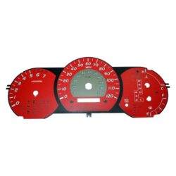 US Speedo® TAC065 – Daytona Edition Gauge Face Kit with Amber Night Lettering Color, Red, 120 MPH