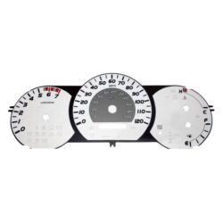 US Speedo® TAC070 – Daytona Edition Gauge Face Kit with Amber Night Lettering Color, White, 120 MPH