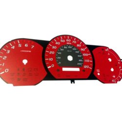 US Speedo® TAC075 – Daytona Edition Gauge Face Kit with Amber Night Lettering Color, Red, 120 MPH