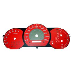 US Speedo® TAC095 – Daytona Edition Gauge Face Kit with Amber Night Lettering Color, Red, 120 MPH