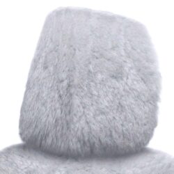 Superlamb® 806001SL – Tailor-Made Sheepskin Silver Headrest Covers