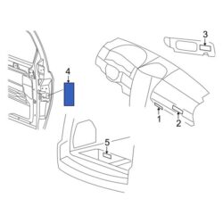 Dodge OE 4589866AA – Child Lock Label