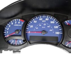 US Speedo® TIT064 – Daytona Edition Gauge Face Kit with Amber Night Lettering Color, Blue, 140 MPH, 7000 RPM