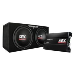 MTX Audio® TNP212D2 – Terminator Series 12″ 1200W Subwoofer/600W Amplifier 4 Ohm Dual Bass Package