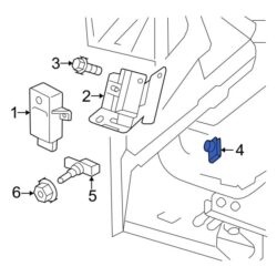 Jeep OE 6507010AA – Tire Pressure Monitoring System (TPMS) Control Module Nut