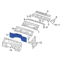 Jeep OE 68303471AH – Front Firewall