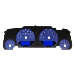 US Speedo® WRA084 – Daytona Edition Gauge Face Kit with Blue Night Lettering Color, Blue, 100 MPH