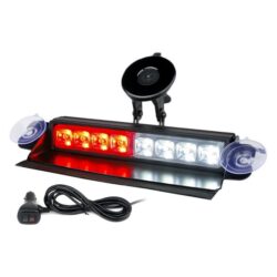 Xprite® WSL-G1-8IN-WR – Cadet Series 8″ 8-LED White/Red Suction Cup Mount Visor Light